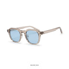 Santorini - Transparent with Blue Lenses - angle left