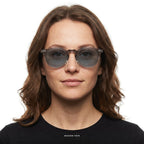 Portofino - Grey/Transparent with Grey Lenses - model female