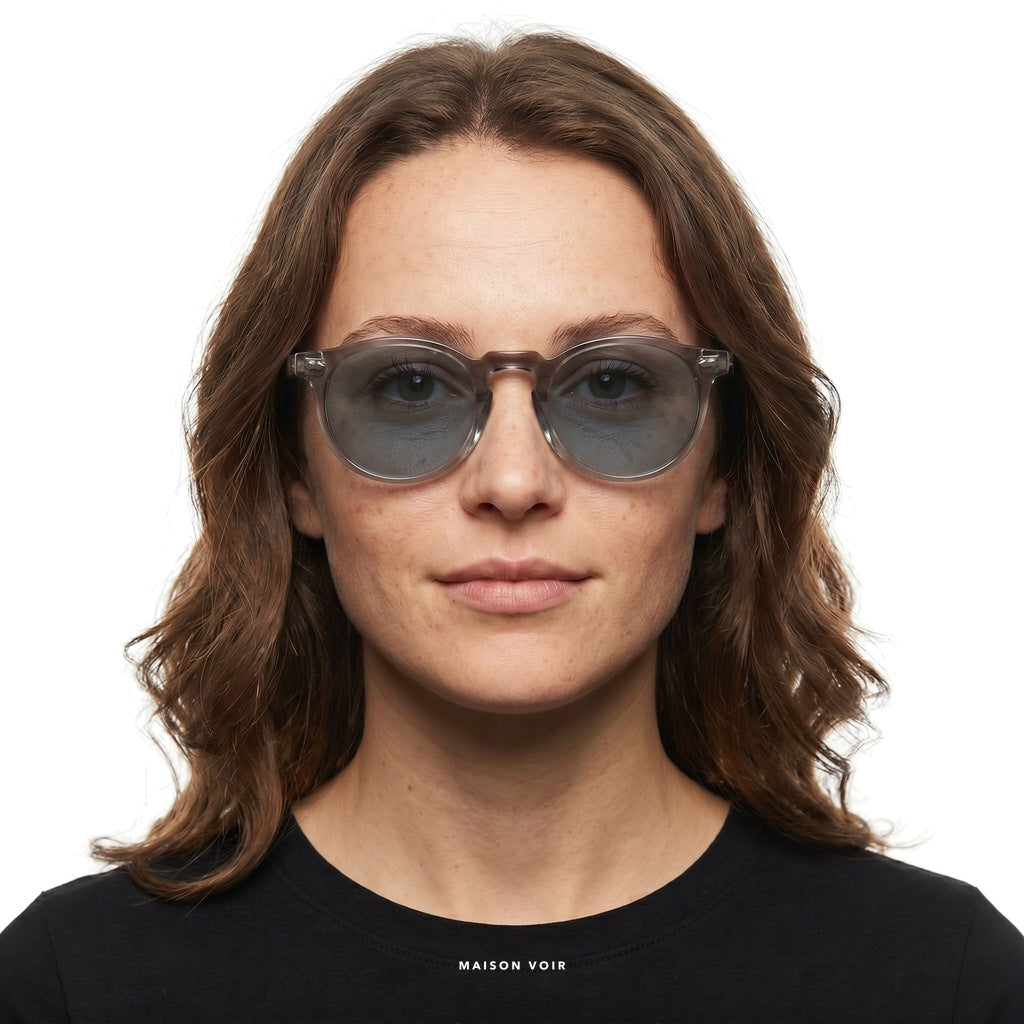 Portofino - Grey/Transparent with Grey Lenses - model female