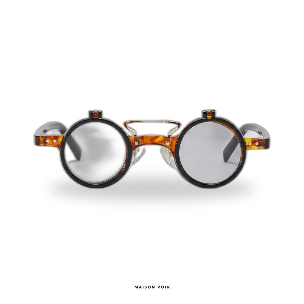 Amsterdam - Black/Turtle and Gray Lenses