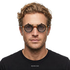 Amsterdam - Black/Turtle and Gray Lenses - model male