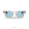 Ibiza - Transparent/Turtle with Blue Lenses
