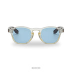 Ibiza - Transparent/Turtle with Blue Lenses