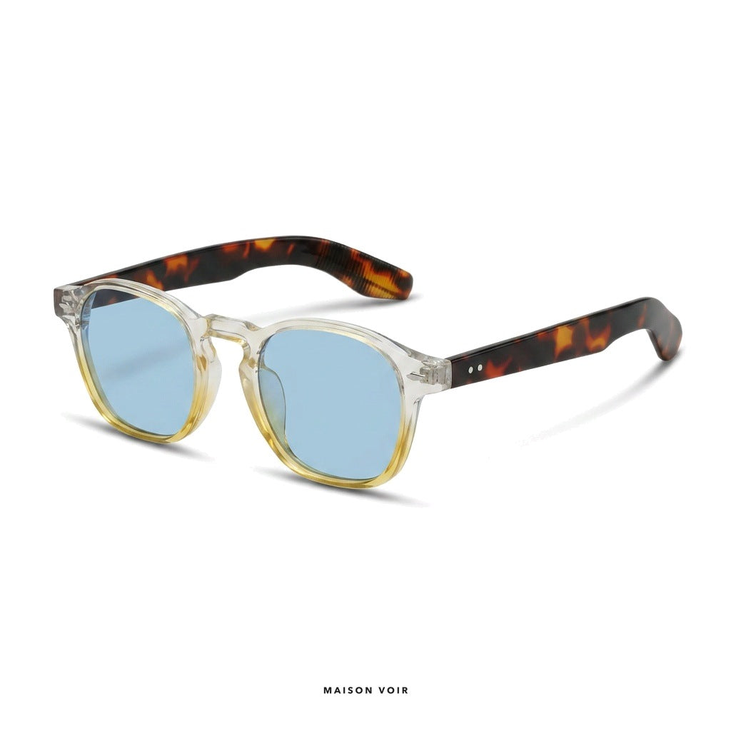 Ibiza - Transparent/Turtle with Blue Lenses - angle left