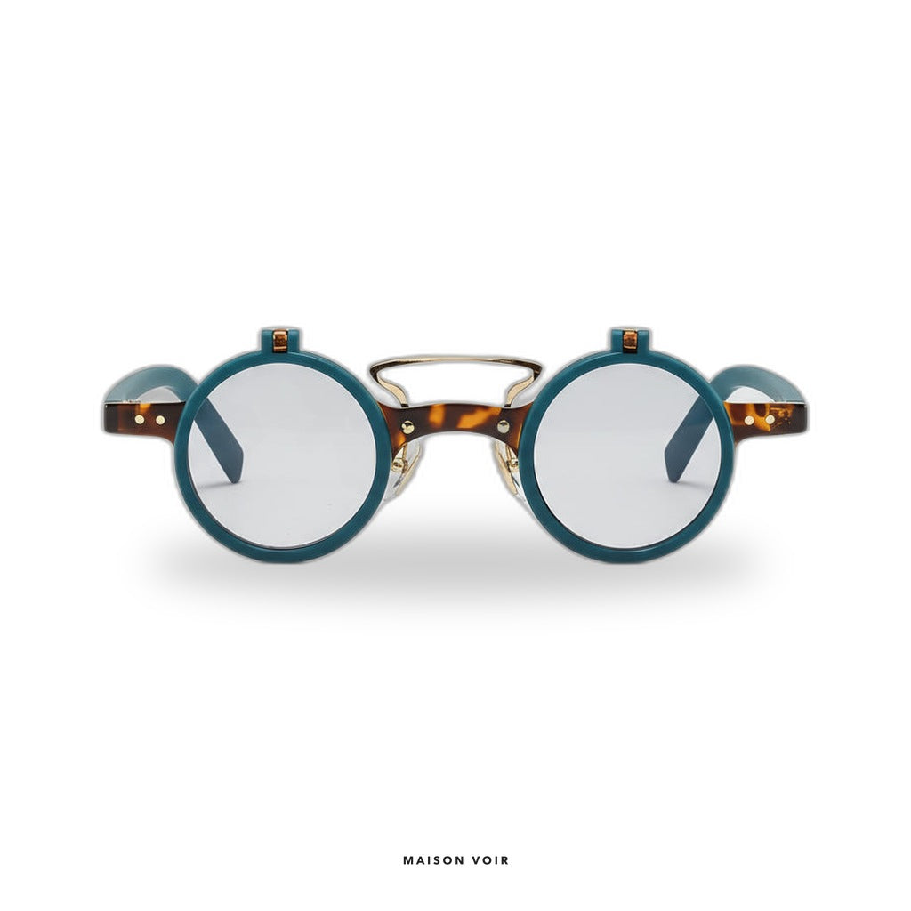 Amsterdam - Blue/Turtle with Gray Lenses