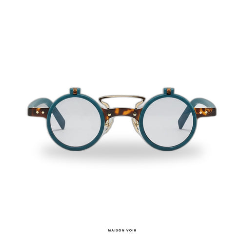 Amsterdam - Blue/Turtle with Gray Lenses