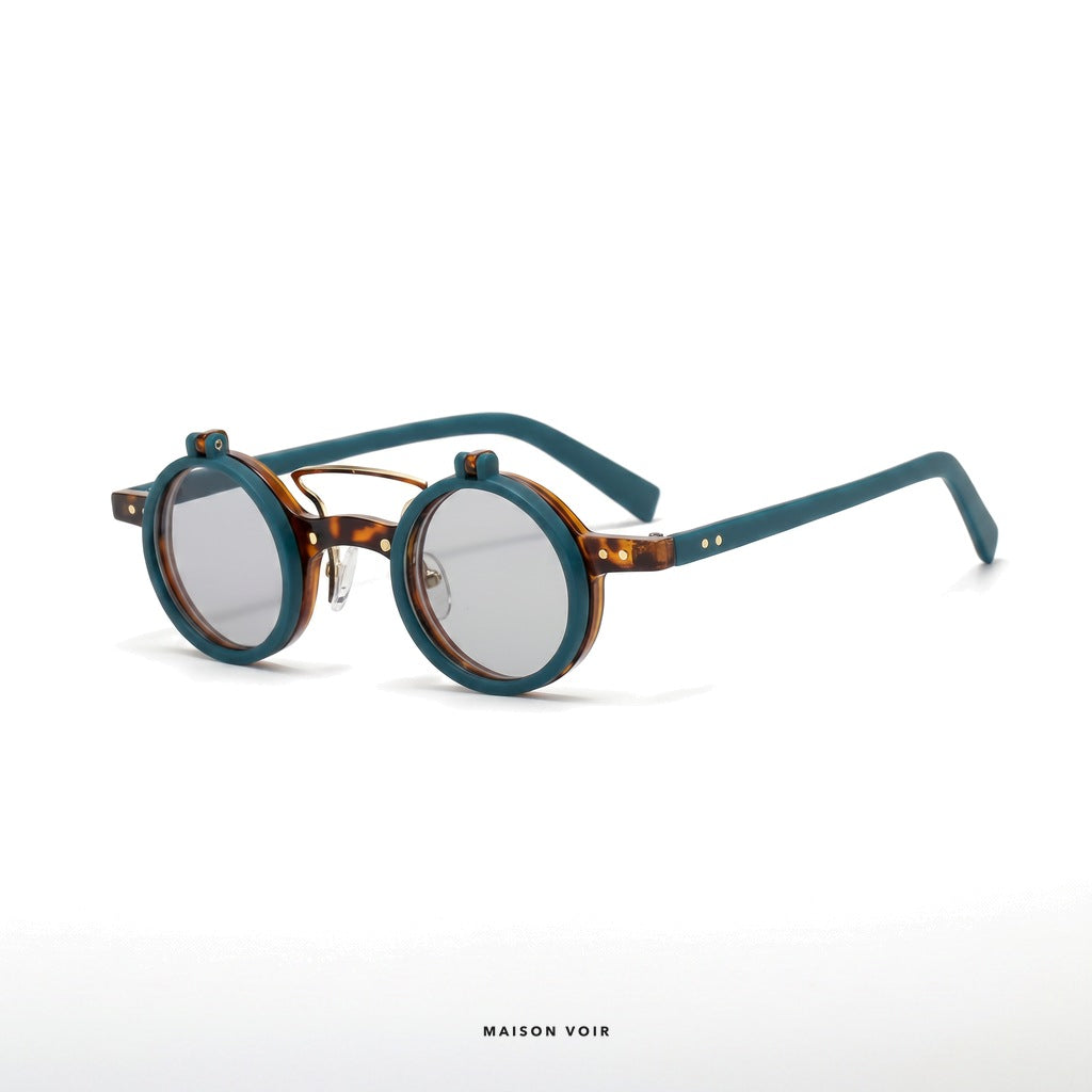 Amsterdam - Blue/Turtle with Gray Lenses - angle left