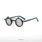 Amsterdam - Blue/Turtle with Gray Lenses - angle left