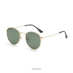 Verona - Gold with Green Lenses - angle left