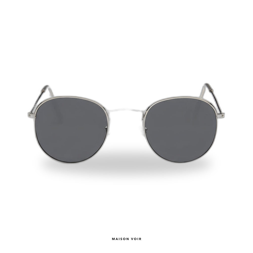 Verona - Silver with Black Lenses