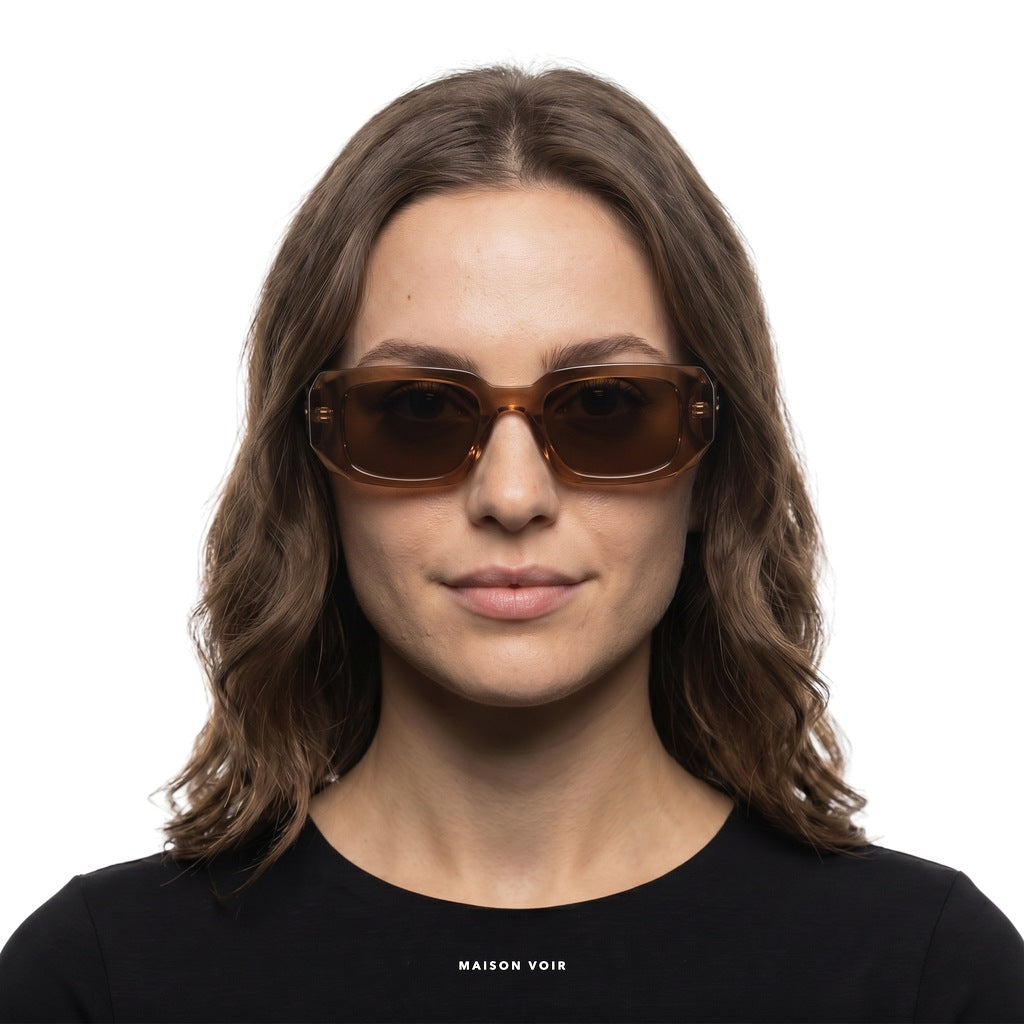 Vienna - Brown with Brown Lenses - model female