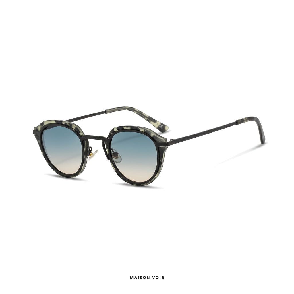 Venice - Black/White with Gradient Lenses - angle left