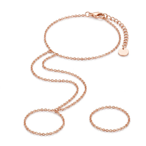 Lumière Rose Gold Hand Chain