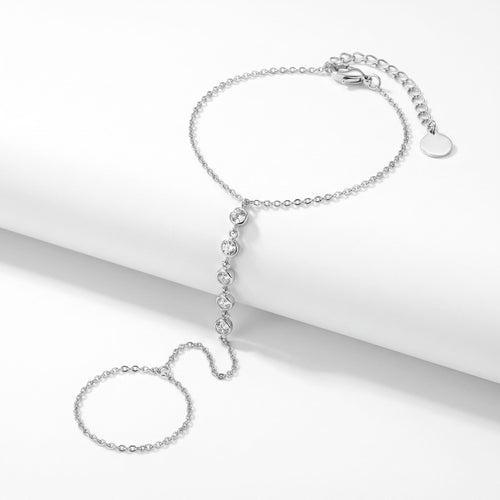 Étincelle Silver Hand Chain