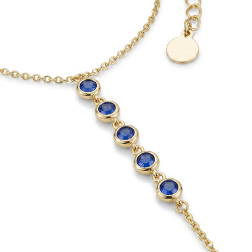 Étincelle Sapphire Hand Chain - macro detail