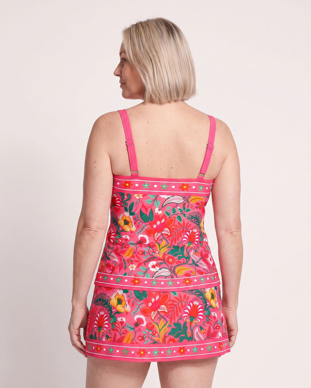The Altea Tankini - [Hot Pink] - back