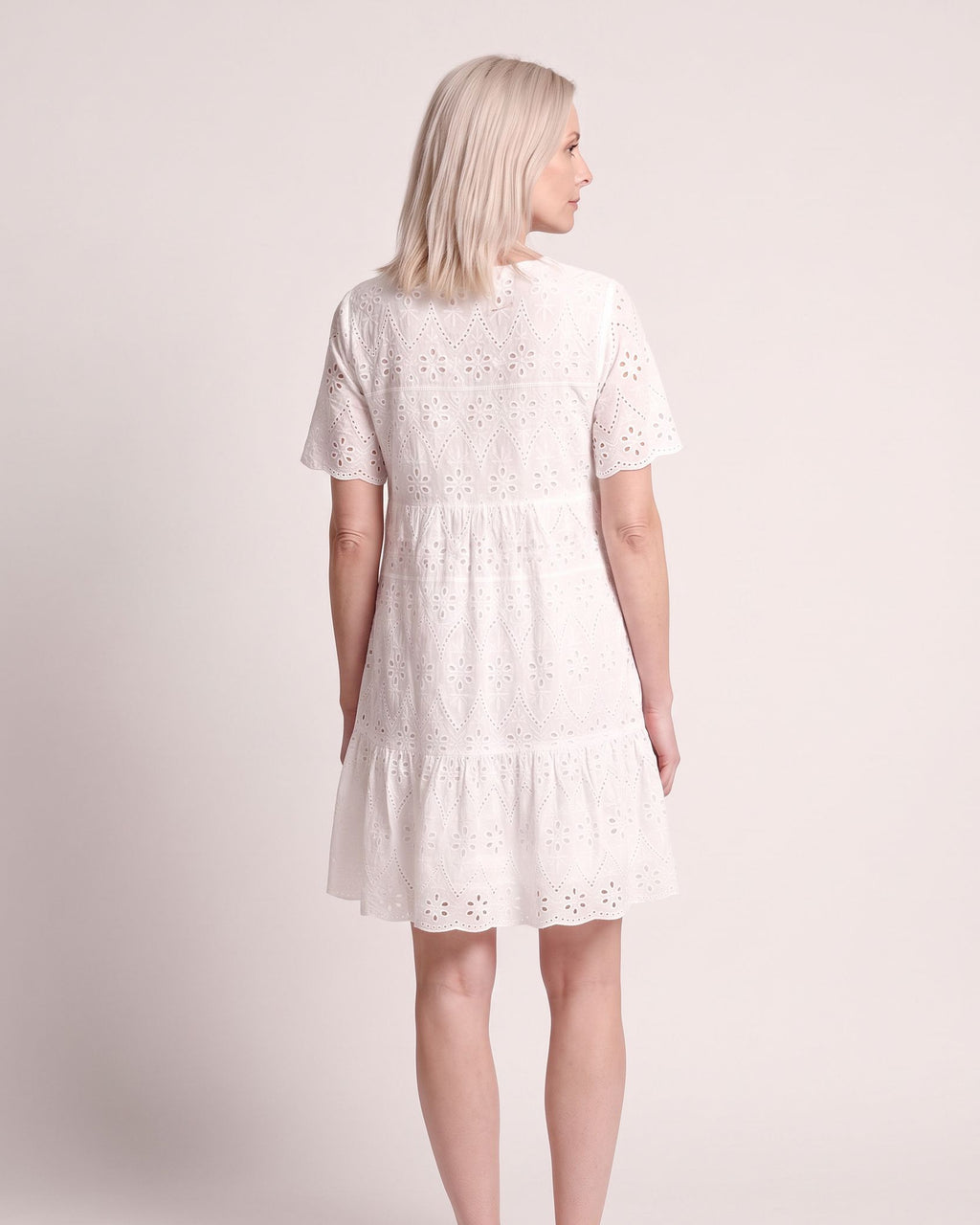 The Antibes Sundress - [White] - back