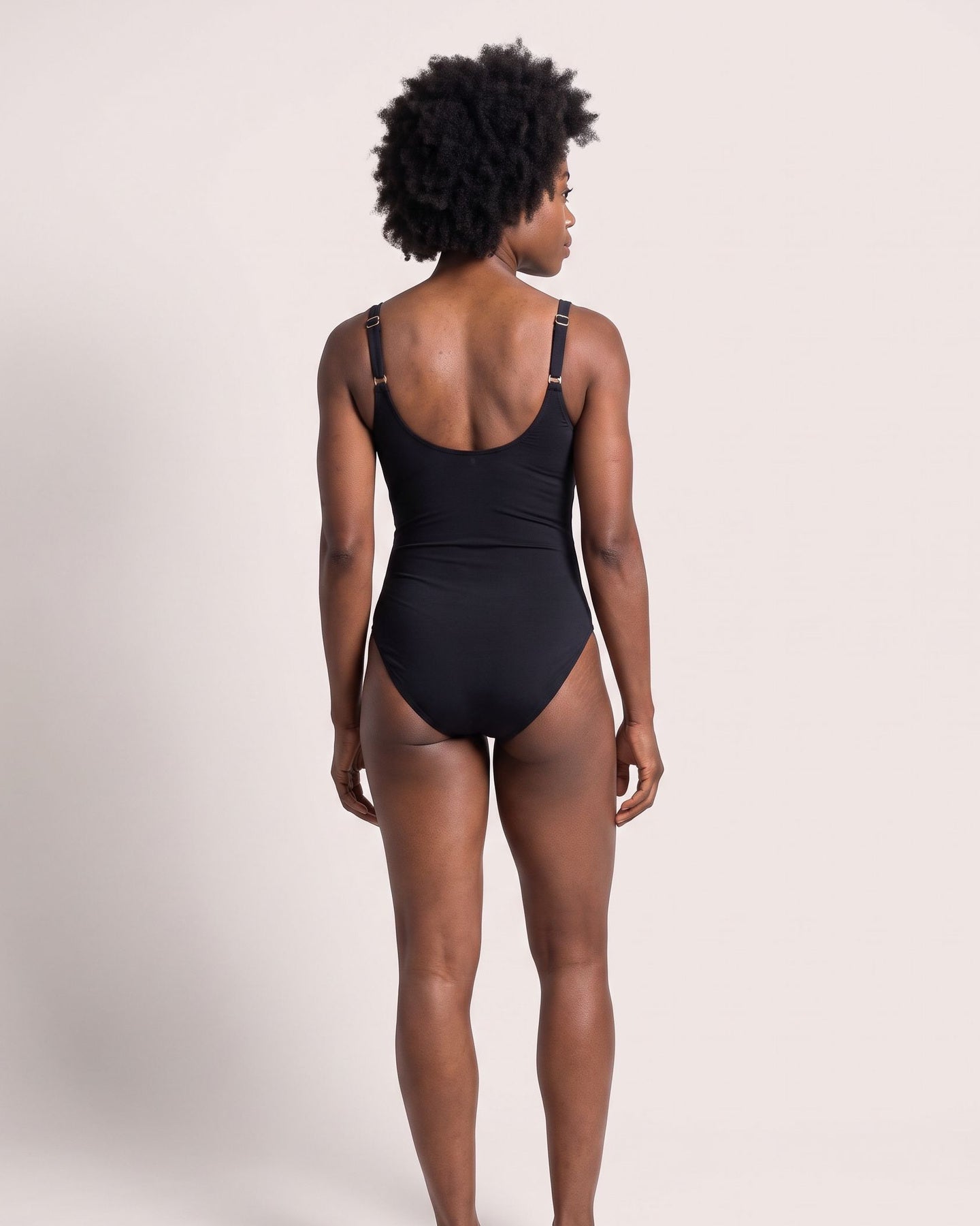 The Camogli Swimsuit - [Black] - back