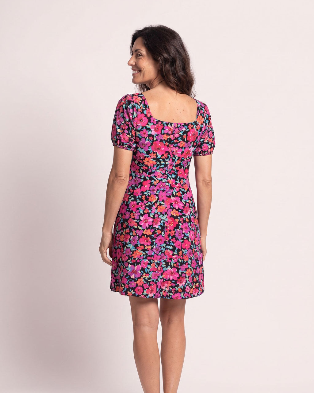 The Cavalaire Sundress - [Multi Color Floral] - back