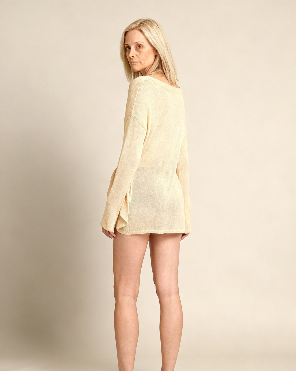The Cefalù Cover-Up - [Apricot] - back