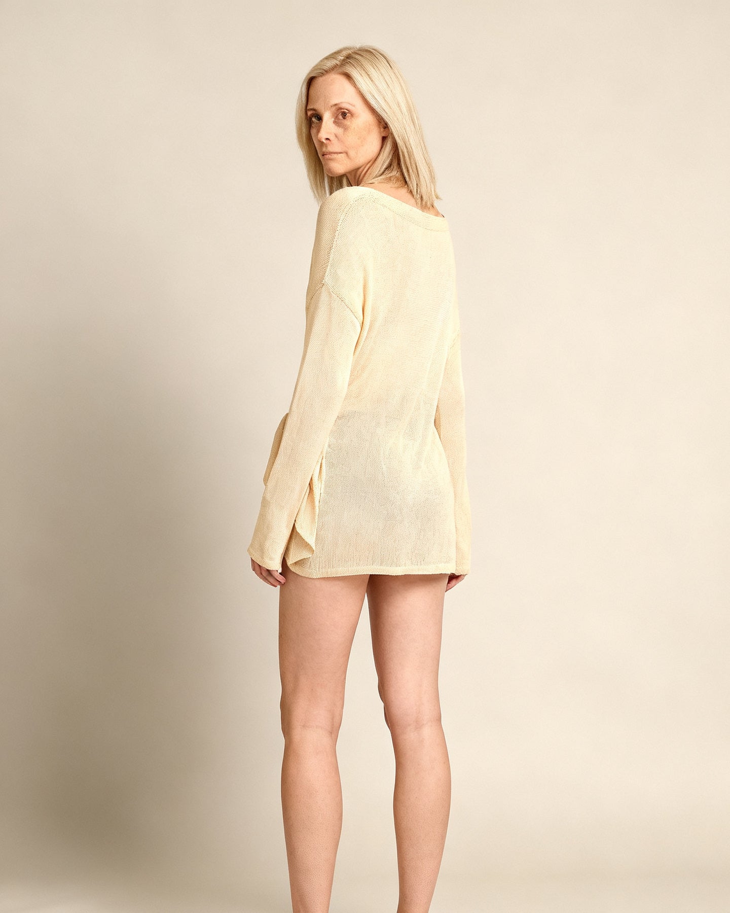 The Cefalù Cover-Up - [Apricot] - back