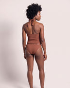 The Chania Tankini - [Brown] - back