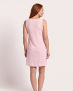 The Corfu Sundress - [Light Pink Striped] - back