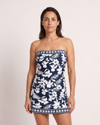 The Deià Tankini - [Navy Floral] - front