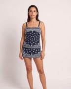 The Deià Tankini - [Navy Tribal] - front