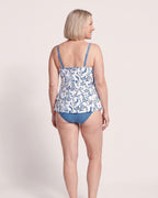 The Estepona Tankini - [Blue Floral] - back