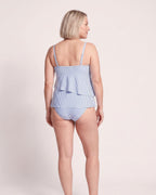 The Estepona Tankini - [Light Blue Striped] - back