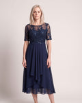 The Fréjus Sundress - [Navy Lace] - front
