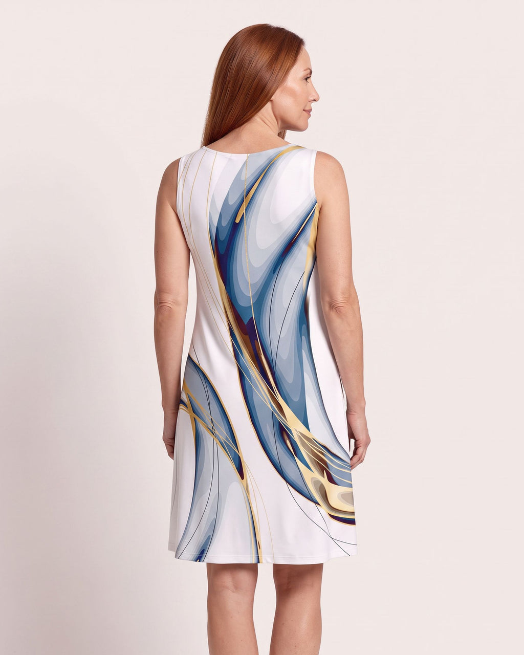The Hyères Sundress - [Blue] - back