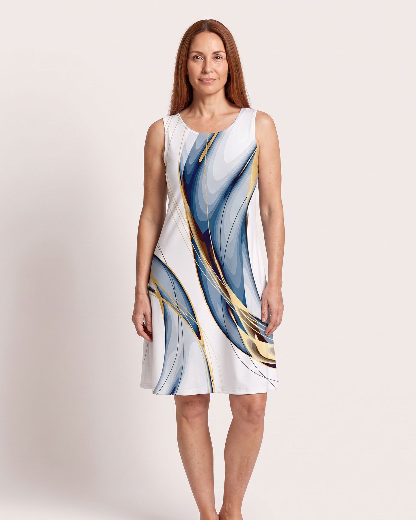 The Hyères Sundress - [Blue] - front