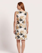 The Hyères Sundress - [Light Camel Tropical] - back