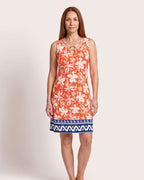 The Hyères Sundress - [Orange Floral] - front