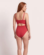 The Levanto Swimsuit - [Red] - back