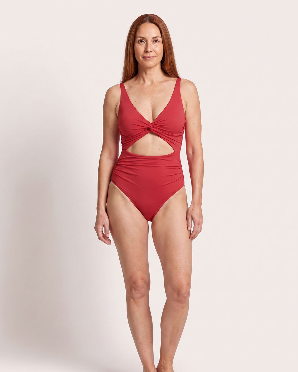 The Levanto Swimsuit - [Red] - front