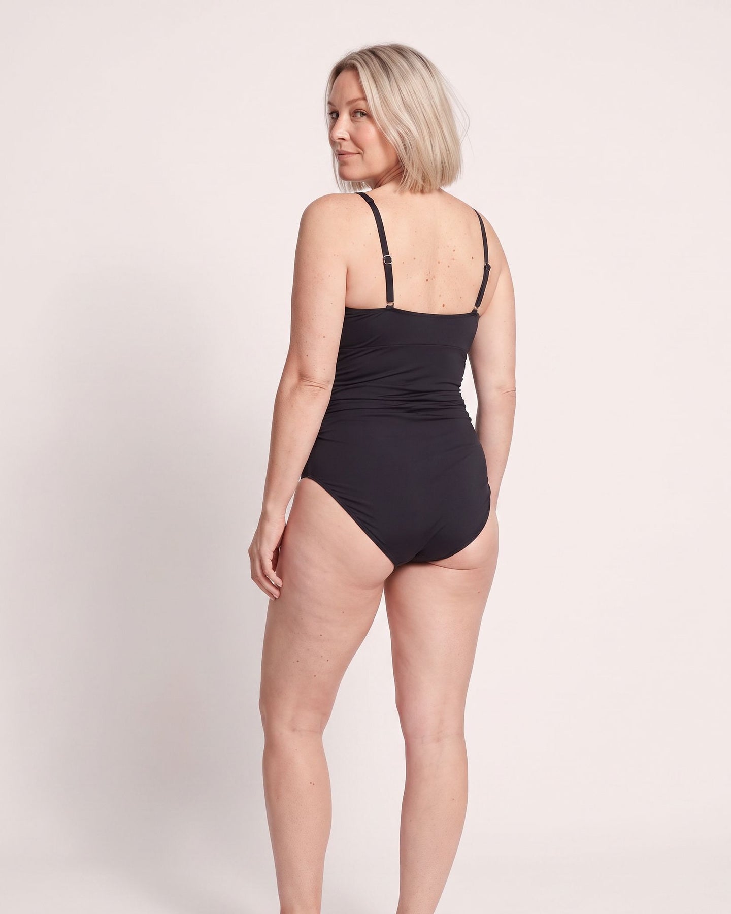 The Manarola Swimsuit - [Black] - back