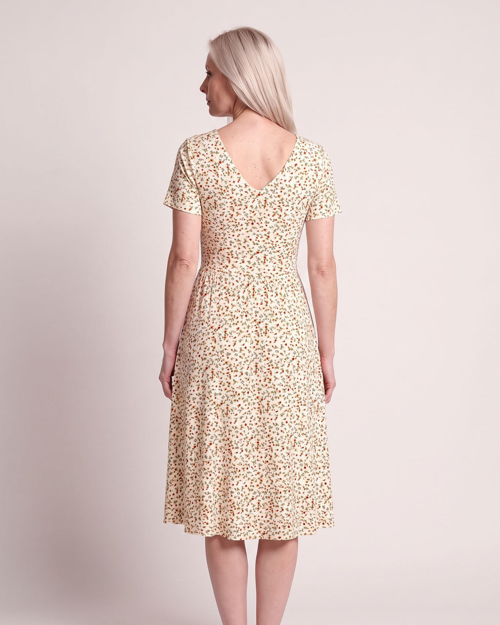 The Menton Sundress - [Multi Color Floral] - back