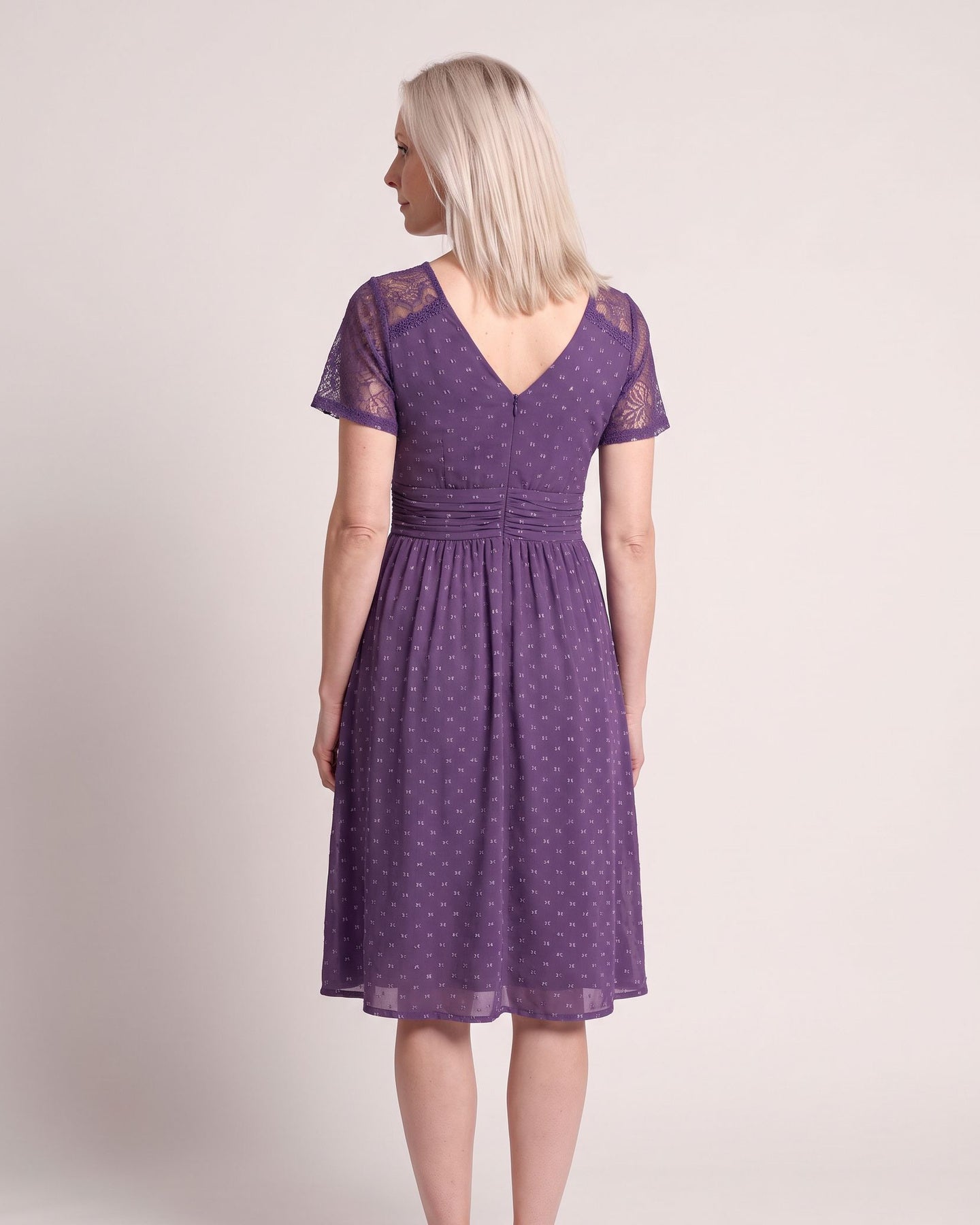 The Menton Sundress - [Purple] - back