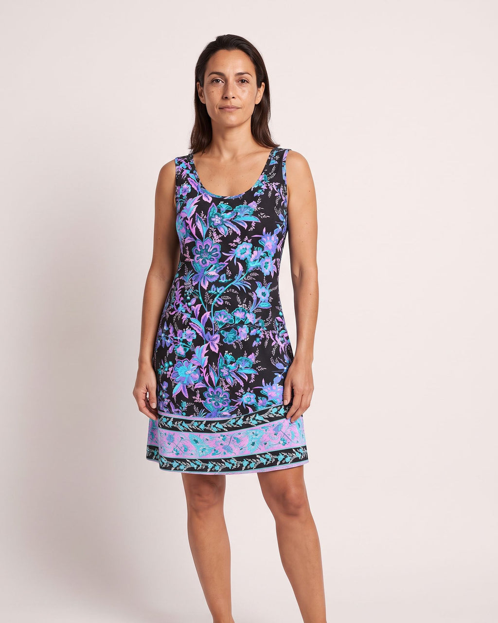 The Mykonos Sundress - [Black Tribal] - front