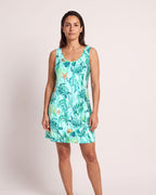 The Mykonos Sundress - [Green Marine Life] - front