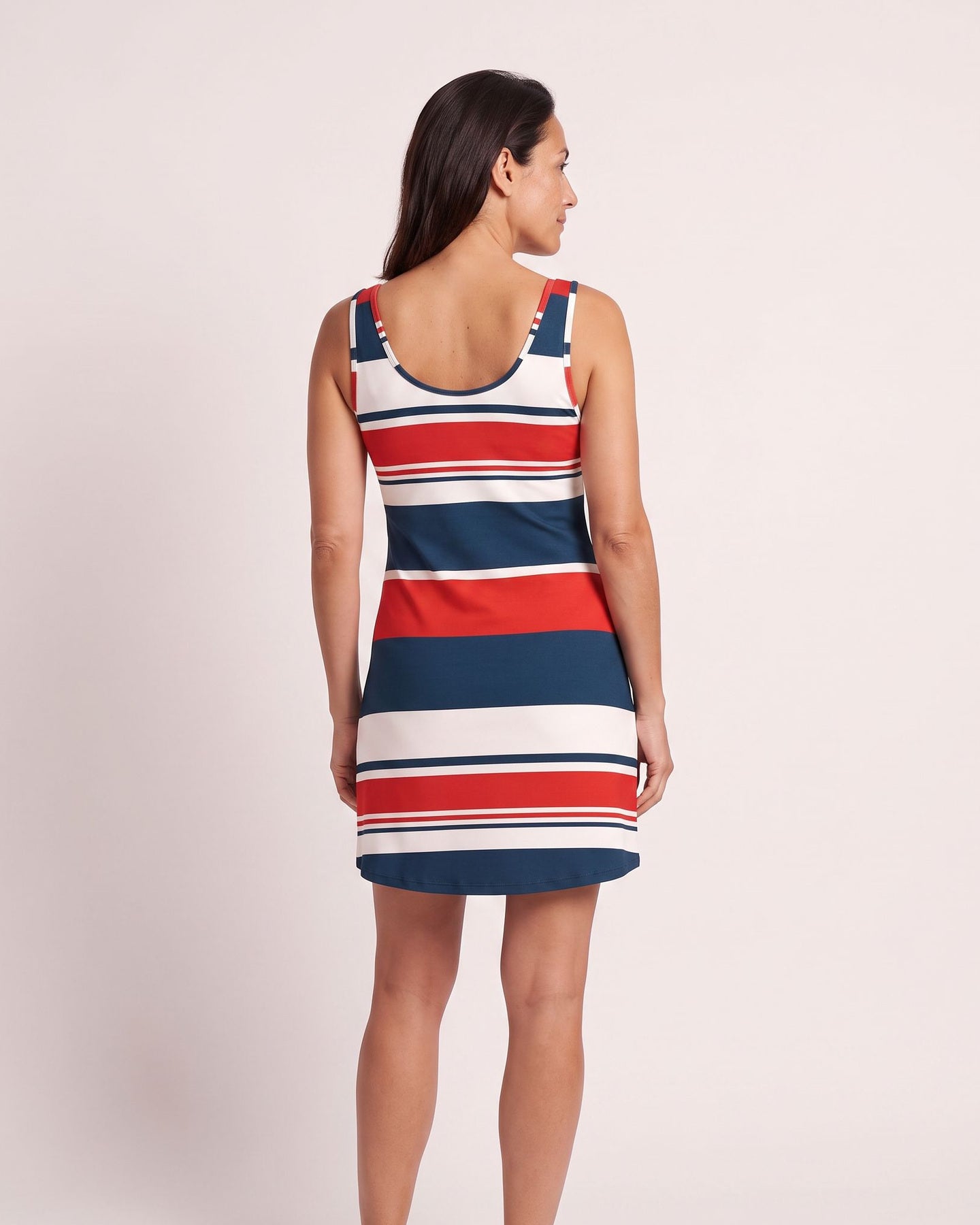 The Mykonos Sundress - [Multi Color Striped] - back