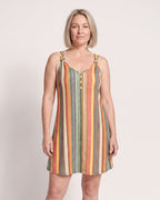The Naxos Sundress - [Multi Color Striped] - front