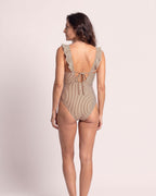 The Portovenere Swimsuit - [Coffee] - back