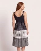 The Ramatuelle Sundress - [Black Geometric] - back
