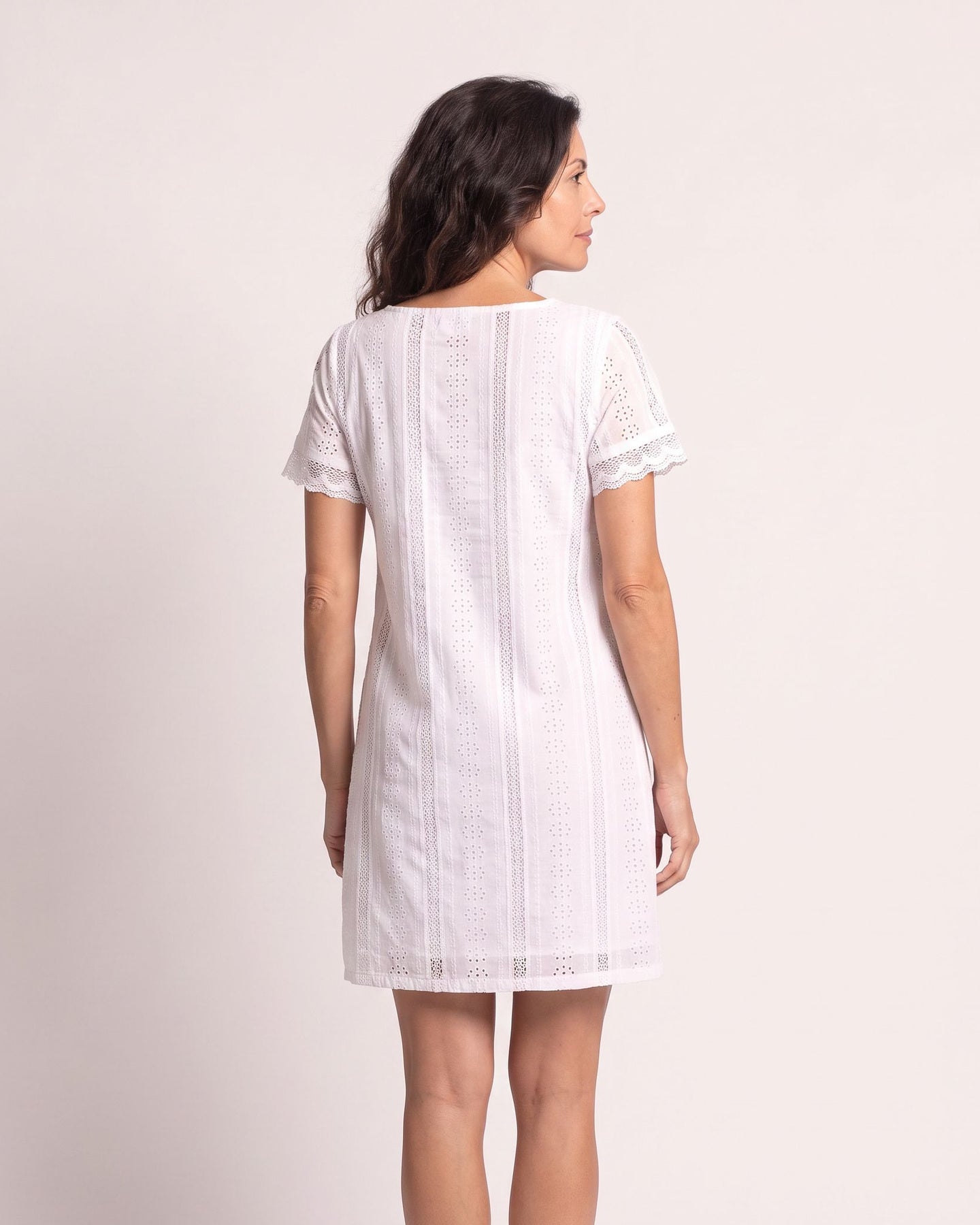The Rhodes Sundress - [Beige] - back