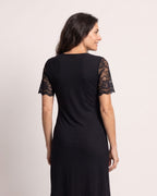 The Rhodes Sundress - [Black] - back