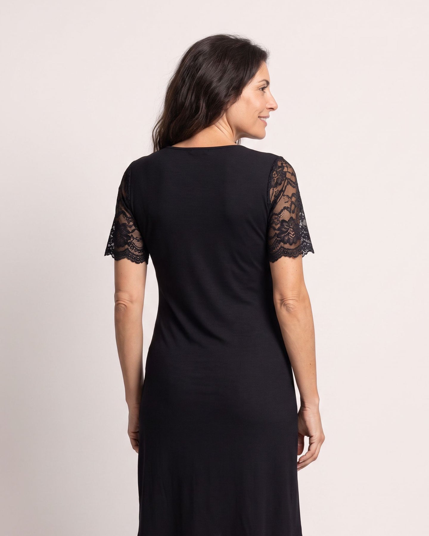 The Rhodes Sundress - [Black] - back